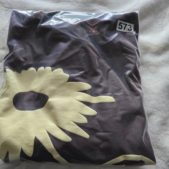 Cactus Plant Flea Market Being Awareness Bliss Sweatshirt Brown Sz S Made in USA - Picture 11 of 11